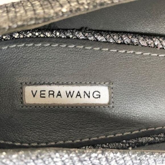 Vera Wang Shimmering Silver Heels - Picture 4 of 13